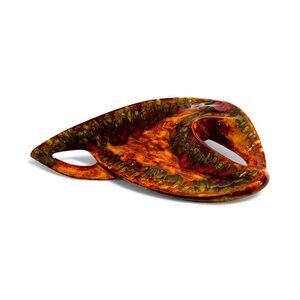 Vintage MCM 1967 California ceramic dish 20”x8”